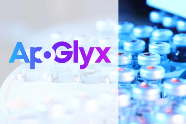 Apoglyx logotyp och bild från lab